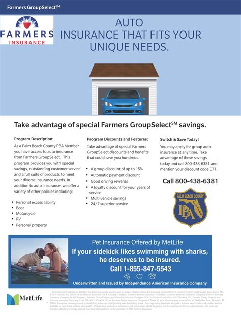 Special Farmers GroupSelect Savings – Palm Beach County PBA
