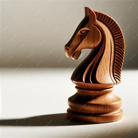 Premium Photo | A highresolution closeup of a classic knight chess ...