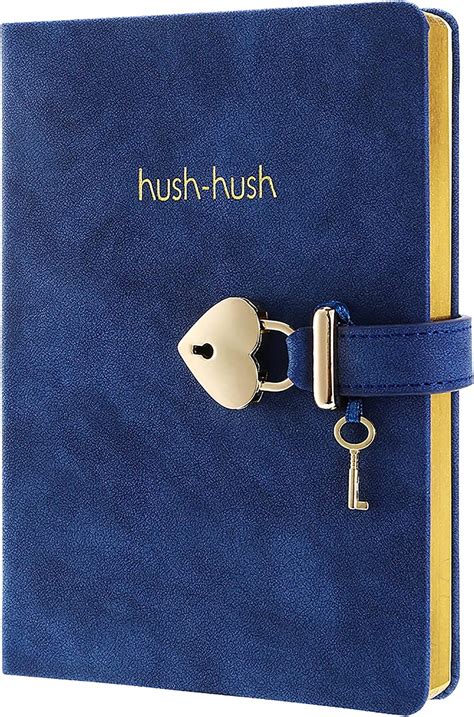 Heart Shaped Lock Journal, Lock Diary for Girls With Key, 5.3x7.3,320p ...