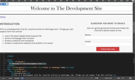 Dreamweaver Create Website Tutorial 的图像结果
