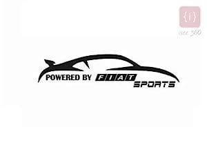ISEE 360®Powered by Fiat Sports logo sticker for car Bumper, Hood ...