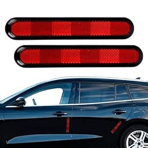 AllExtreme Universal Car Reflective Stickers Night Visibility Red ...