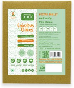 Nature's Trunk Foxtail Millet Flakes (Kangani / Korralu) Foxtail Millet ...