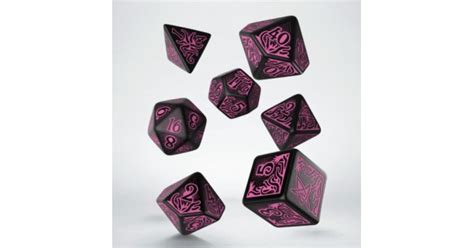 Call of Cthulhu Black and Magenta Dice Set |www.drustveneigre.rs|