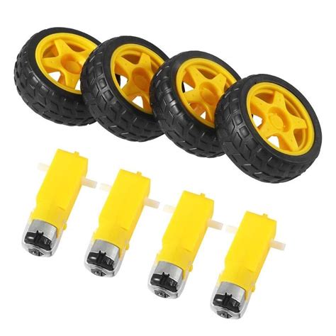 Electric Motor Dc Electric Motor With Plastic Toy Car Tire | Desertcart ...