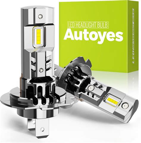 Headlight Bulb Autoyes H7 LED , 35000LM White H7 Canbus Headlights Bulbs