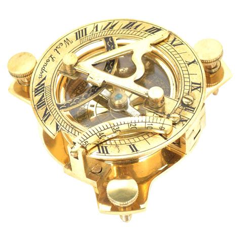 Brass Vintage Nautical Marine Sundial Compass