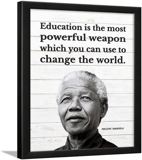 Nelson Mandela Frame - motivational quotes frames - poster with frame ...