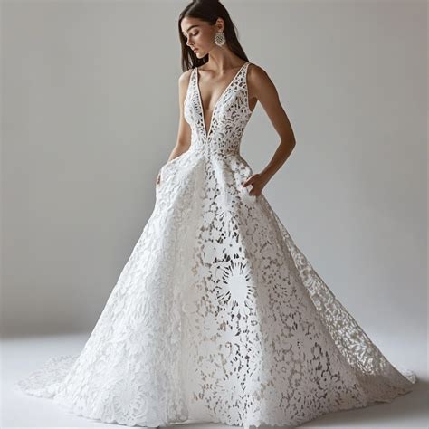 Guipure Lace Wedding Dress