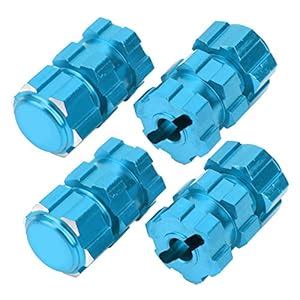 CLAPON 4 Sets 1/10 Nuts Splined Wheel Hubs, Extension Combiner, Hex ...
