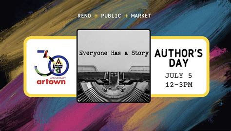 Artown: Authors Day | Reno Public Market, Reno Public Market, 5 July ...