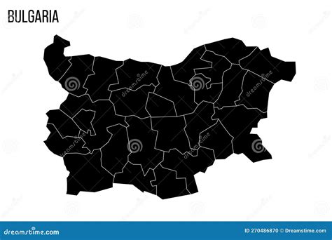 Bulgaria Political Map of Administrative Divisions Stock Illustration - Illustration of ...