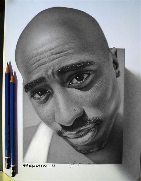 Tupac Portrait Drawing 的图像结果