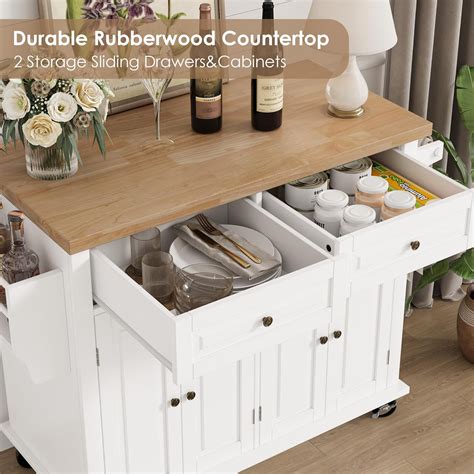 TTVIEW Kitchen Island with Storage, Rolling Kitchen India | Ubuy