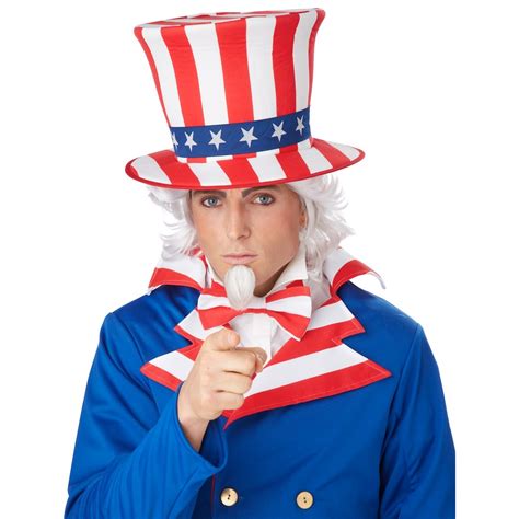 Costume King® Uncle Sam Patriotic Men Costume Wig Chin Patch | The ...