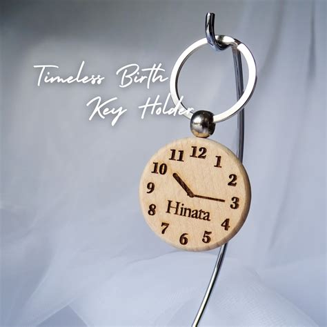 Timeless Birth Key Holder お誕生日を時計の針に キーホルダー | Para Bebe (パラベベ)|かわいい出産祝い ...