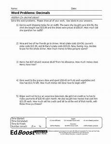 decimals word problems worksheets grade 6 word problems decimal addition to 2 decimal places edboost decimals word problems worksheets grade 6 word problems decimal addition to 2 decimal places edboost