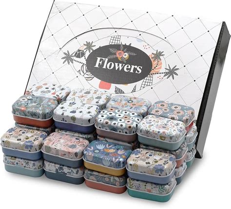 Ygfrsto 32pcs Mini Metal Tins With Lids Hinged Tin Box | Desertcart INDIA