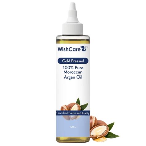 Buy WishCare 100% Pure Cold Pressed & Natural Moroccan Argan Oil - For ...