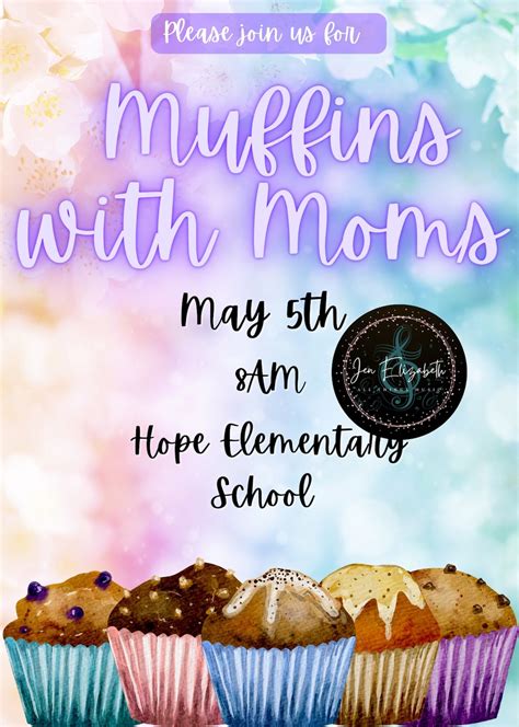 Muffins With Moms Invitation Template, School Event Invitation, Brunch ...