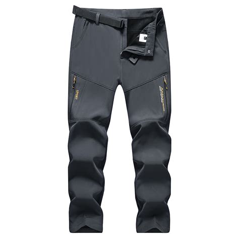 Tuphregyow Hiking and Skiing Men's Winter Pants - Fleece Lined ...