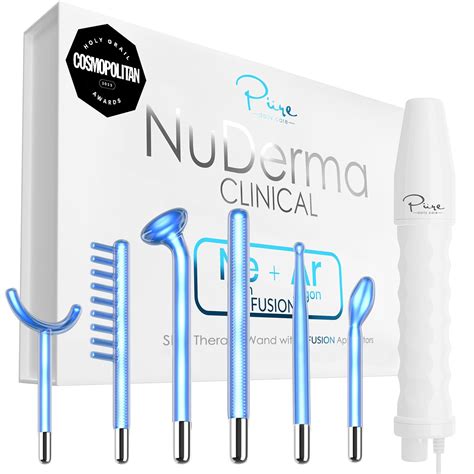 NuDerma Clinical Skin Therapy Wand - Portable High Frequency Skin ...
