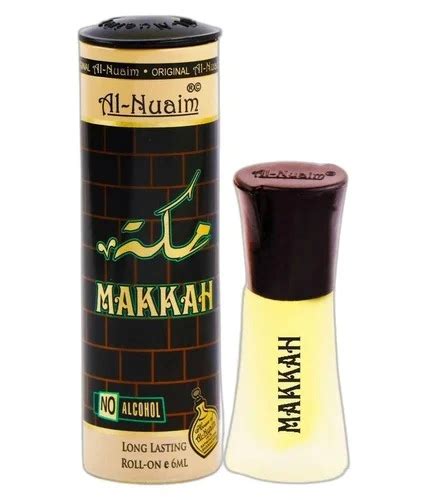 Al Nuaim MAKKAH Perfume Roll-On Attar Free from ALCOHOL Round Gift Pack
