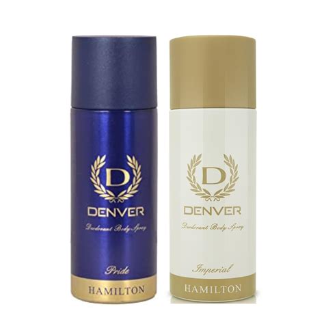DENVER Pride Deo + Imperial Deo - 165ML Each (Combo Pack of 2) | Long ...