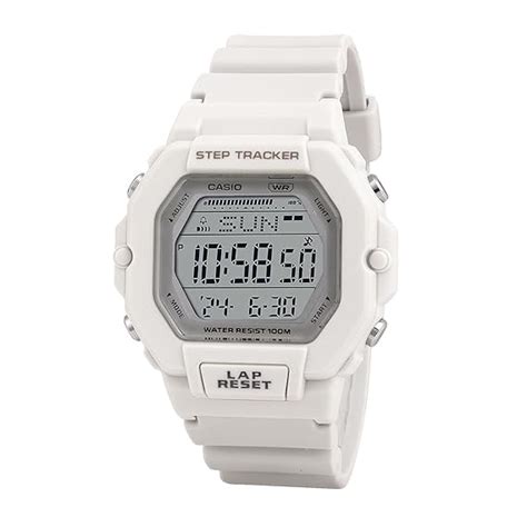 Casio Unisex Resin Digital White Dial Watch-Lws-2200H-8Avdf, Band Color ...