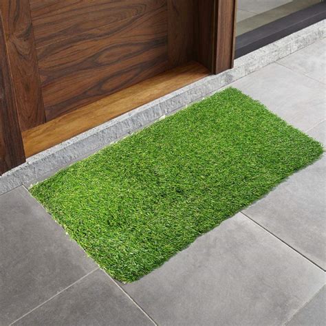 Kuber Industries PVC Artificial Grass Door Mat - 24"x 15.2", Green ...