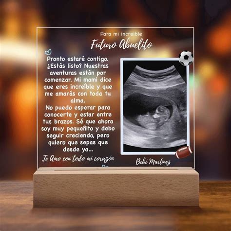 Abuelo Ultrasound Plaque: Spanish Baby Announcement Gift - Etsy