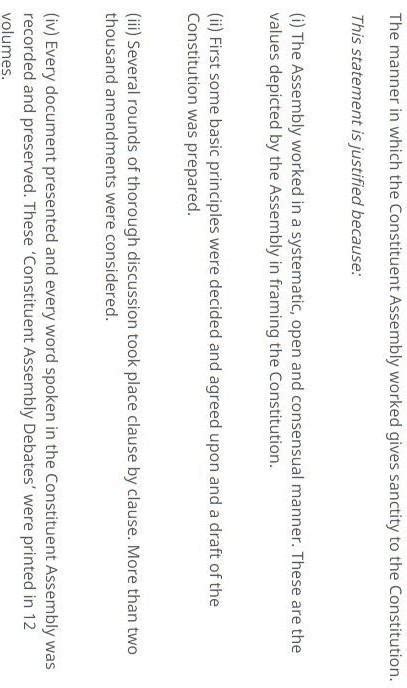 thé constitunent assembly worked in systematic open and consenual ...