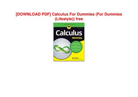 Image result for Calc For Dummies