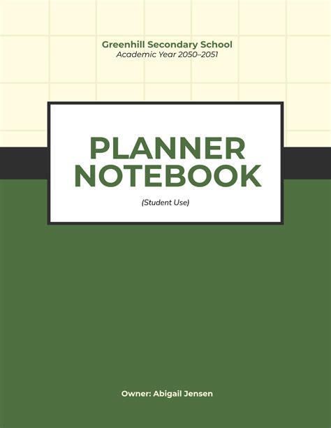 Image result for Sample Notebook Planner