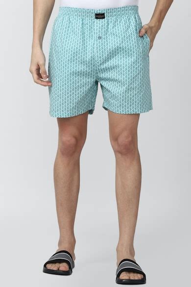 Buy Men Green Print Boxer Shorts Online - 734650 | Peter England