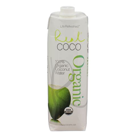 Real Coco 100% Organic Coconut Water - Shop Coconut water at H-E-B