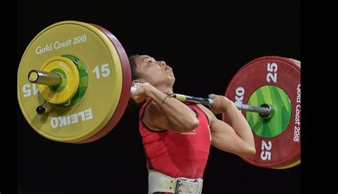 CWG 2018- Saikhom Mirabai Chanu Wins Gold,Saina Nehwal Snatches Her ...