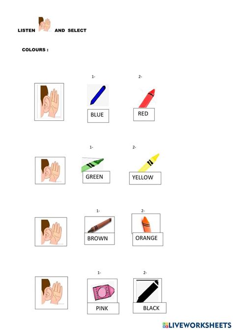 Image result for Color Exercise