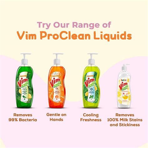 Vim Baby Dishwash Liquid, Removes 100 Milk Stains and Odours, Plant ...