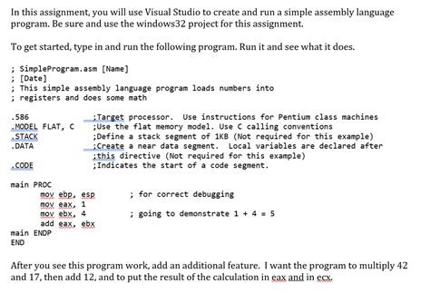 Image result for Visual Studio Assembly Language