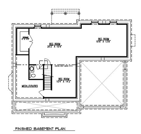Finished Basement Plan - Premier Design Custom Homes