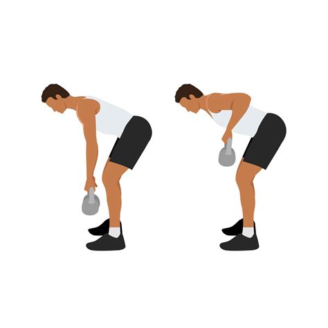 Kettlebell Row Illustration