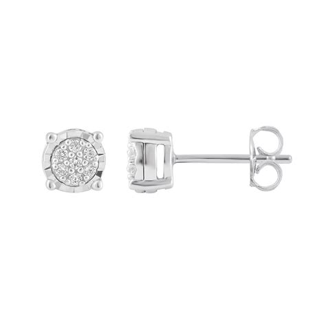 .25 ct. t.w. Diamond Studs in Silver | BJ's Wholesale Club