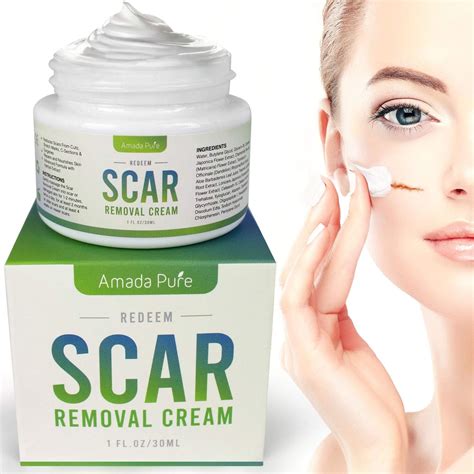 Amazon.com: Amada Pure Scar Removal Cream - Acne Scar Removal Cream for ...