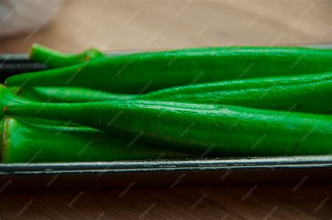 Premium Photo | Nutrition value extremely high vegetable okra