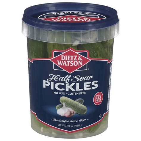 Dietz & Watson Pickles, Half Sour (32 fl oz) Delivery or Pickup Near Me ...