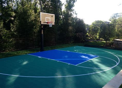 Half Courts Backyards Basketball Court