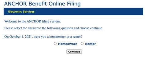 Anchor Benefit Online Filing