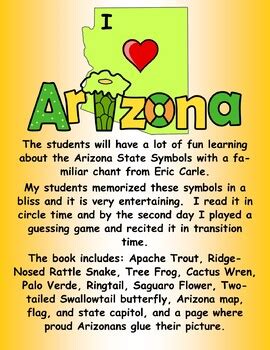 Arizona Symbols Book Teaching Resources | TPT