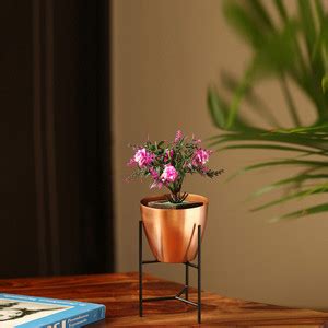 ExclusiveLane "The Copper Frustum" Table & Floor Planter Pot With ...